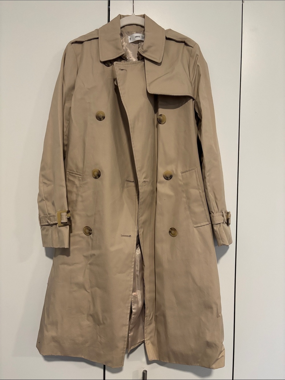 Mango Sand Beige Trench Coat